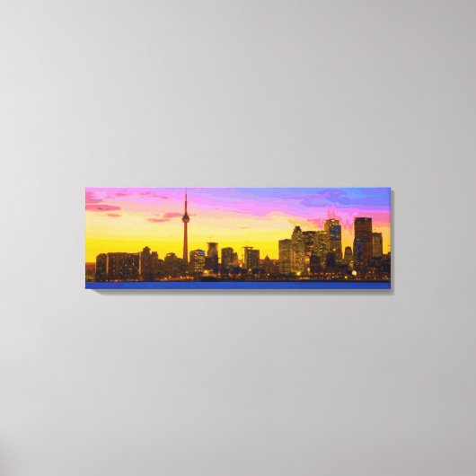 Innovativ Dezynz's "TDOT SKYLINE" Leinwand Mauer K (Vorderseite)