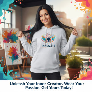 Innovative Glühbirnen-Farbklecks-Kunst  Hoodie