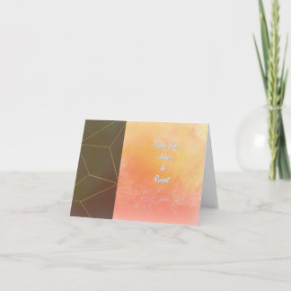 Innovative Horizontal Abstrakt Dankeschön Karten