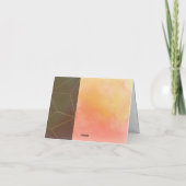 Innovative Horizontal Abstrakt Dankeschön Karten (Rückseite)