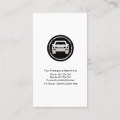 Innovative, kreative blaue Wassertropfen Autoabfal Visitenkarte (Rückseite)