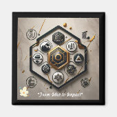 "Innovative künstlerische Visionen" Magnet (Vorne)