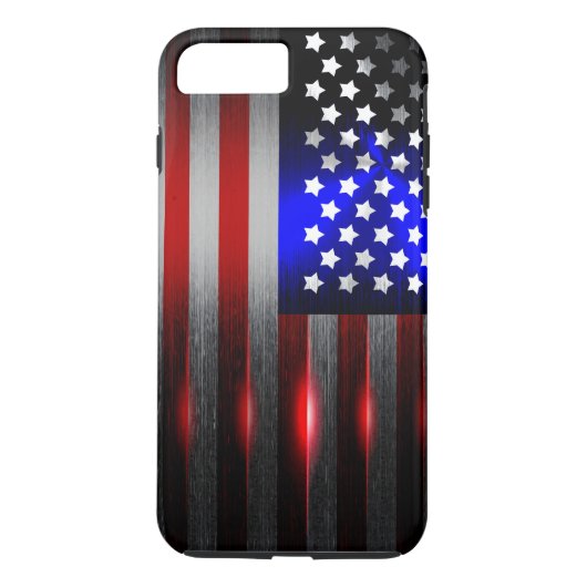 Innovative Laser-Schnitt-amerikanische Flagge 1 Case-Mate iPhone Hülle (Rückseite)