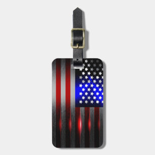 Innovative Laser-Schnitt-amerikanische Flagge 1 Gepäckanhänger