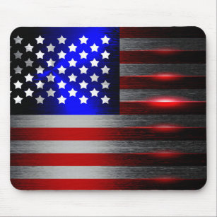 Innovative Laser-Schnitt-amerikanische Flagge 1 Mousepad