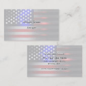 Innovative Laser-Schnitt-amerikanische Flagge 1 Visitenkarte (Vorne/Hinten)