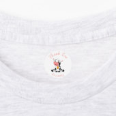 Innovative rosa Kuh Etiketten (Befestigt)