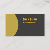 "Innovative Visitenkarte mit goldenen Touchs (Vorderseite)