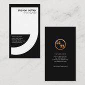 Innovativer GROSSER weißer Visitenkarte (Vorne/Hinten)