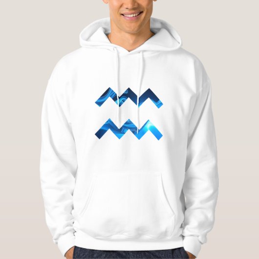 Innovativer Wasserstrom - Electric Blue Hoodie (Vorderseite)
