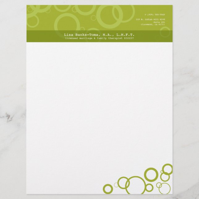 Innovatives LBT Letterhead Briefkopf (Vorderseite)