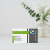 Innovatives Rechteck-kreativer Medium-Ikone CEO Visitenkarte (Stehend Vorderseite)