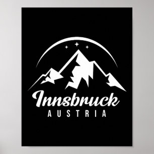 Innsbruck Austria Ski Resort Skifahren Snowboarden Poster