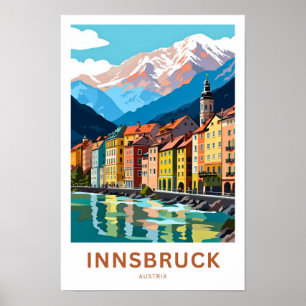 Innsbruck Austria Travel Print Poster