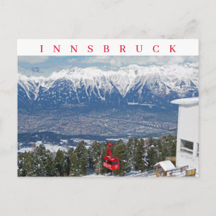 Innsbruck Bergbahn Aussicht Postkarte
