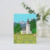 Innsbruck Landschaft Whimsikkunst Postkarte (Stehend Vorderseite)