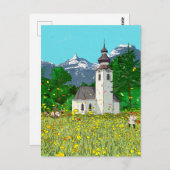 Innsbruck Landschaft Whimsikkunst Postkarte (Vorne/Hinten)