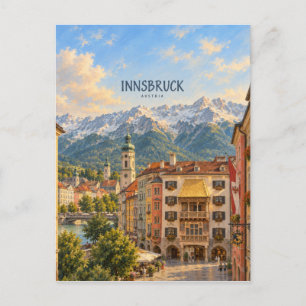 Innsbruck Malerische Reise Kunst Postkarte