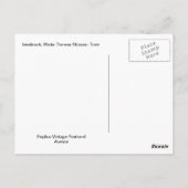 Innsbruck, Maria Theresa Straße, Straßenbahn Postkarte (Rückseite)