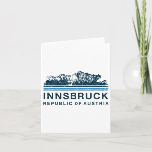 Innsbruck Österreich Berge Österreich Skifahren Vi Karte