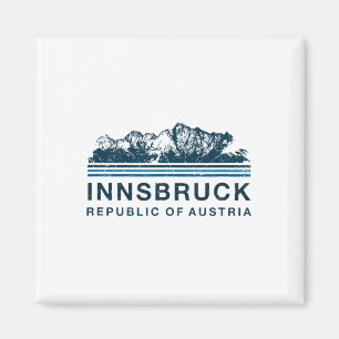 Innsbruck Österreich Berge Österreichisches Skifah Magnet
