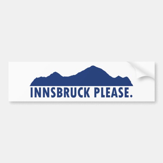 Innsbruck Österreich Bitte Autoaufkleber (Vorne)