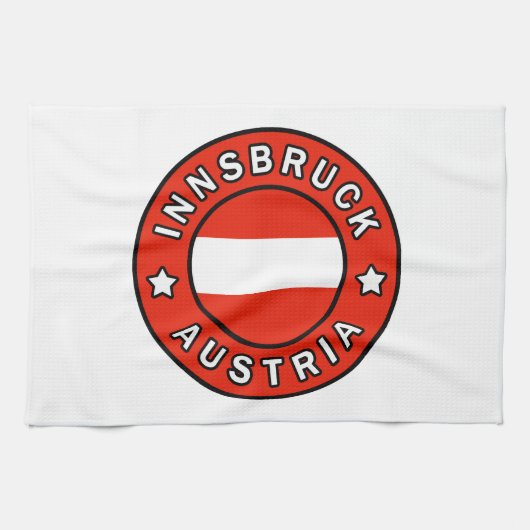 Innsbruck Österreich Geschirrtuch (Horizontal)