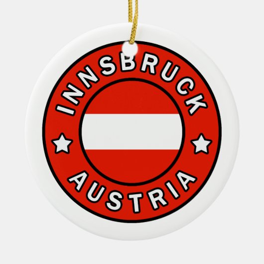 Innsbruck Österreich Keramik Ornament (Vorne)