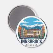 Innsbruck Österreich Magnet (Vorderseite/Rückseite)