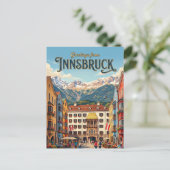 Innsbruck Österreich Postkarte (Stehend Vorderseite)