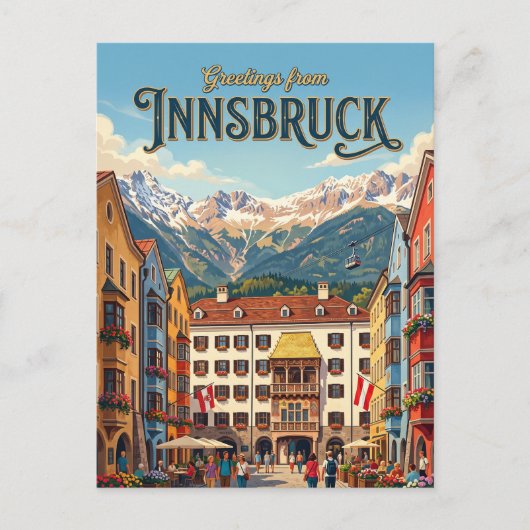 Innsbruck Österreich Postkarte (Vorderseite)