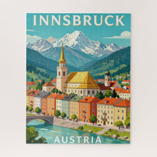 Innsbruck Österreich Reise Bergansichten   Puzzle