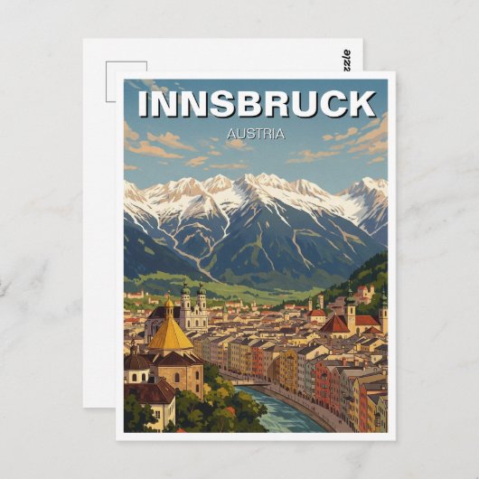 Innsbruck Österreich Reisen Postkarte (Vorne/Hinten)