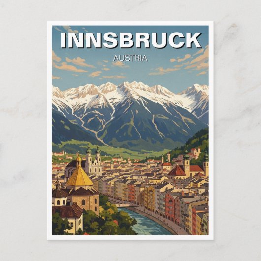 Innsbruck Österreich Reisen Postkarte (Vorderseite)