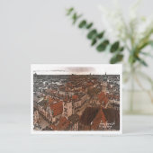 Innsbruck Österreich Schöne Farbstift Landschaft Postkarte (Stehend Vorderseite)