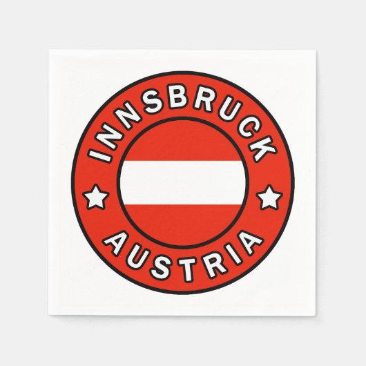 Innsbruck Österreich Serviette (Vorderseite)