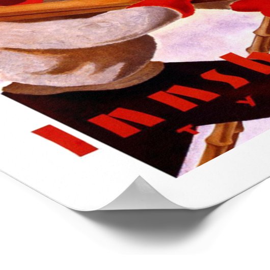 Innsbruck Österreich Vintage Travel Poster (Ecke)