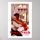 Innsbruck Österreich Vintage Travel Poster (Vorne)