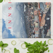 Innsbruck Panoramablick Teetuch Geschirrtuch (Gefaltet)