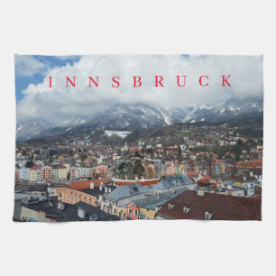 Innsbruck Panoramablick Teetuch Geschirrtuch