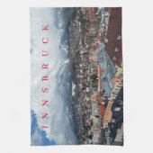 Innsbruck Panoramablick Teetuch Geschirrtuch (Vertikal)