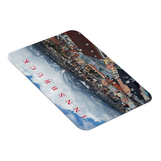 Innsbruck panoramic view fridge magnet (Rechte Seite)