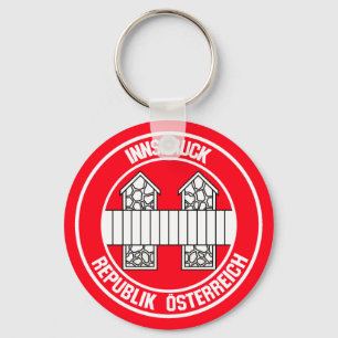 Innsbruck Round Emblem Schlüsselanhänger