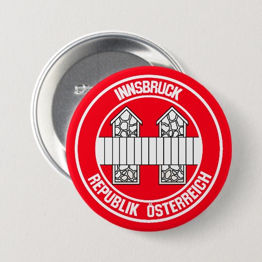 Innsbruck RundEmblem Button (Vorne & Hinten)