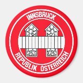 Innsbruck RundEmblem Magnet (Vorne)