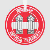 Innsbruck RundEmblem Ornament (Rückseite)