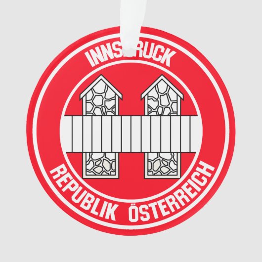 Innsbruck RundEmblem Ornament (Vorderseite)