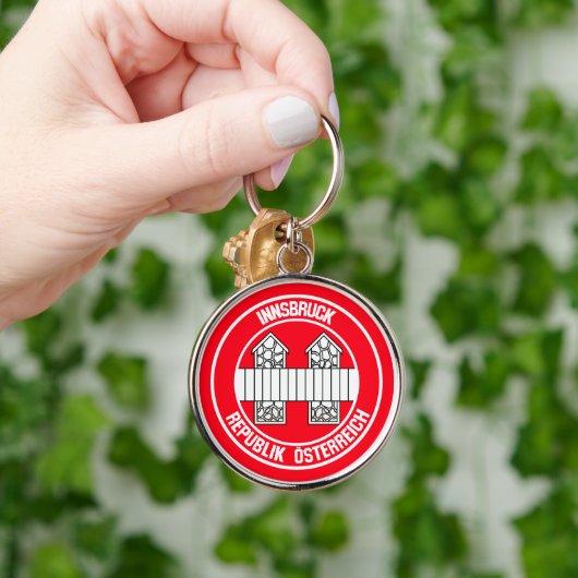 Innsbruck RundEmblem Schlüsselanhänger (Hand)