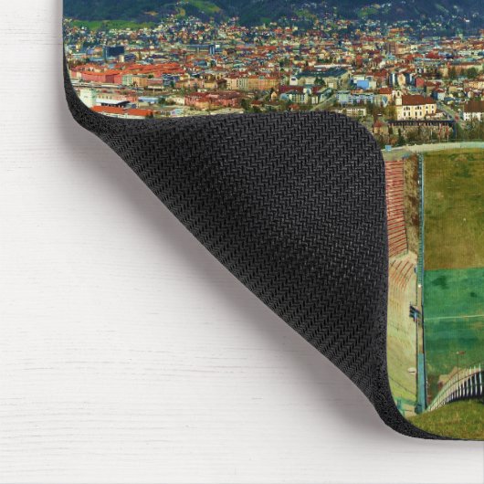 Innsbruck-Ski-Sprung Mousepad (Ecke)