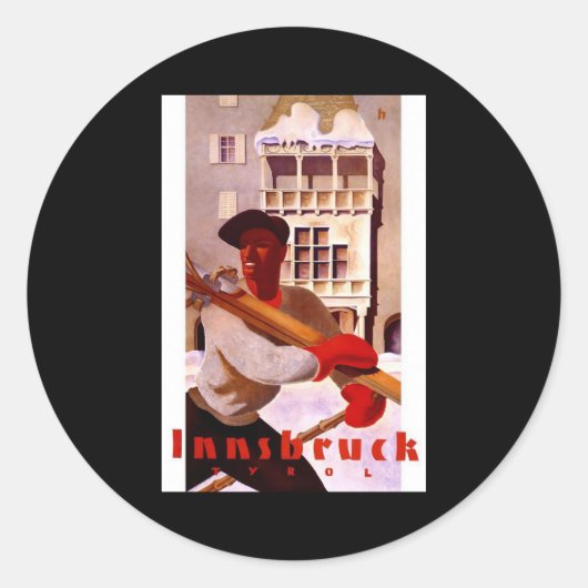 Innsbruck Tirol Österreich Runder Aufkleber (Vorderseite)